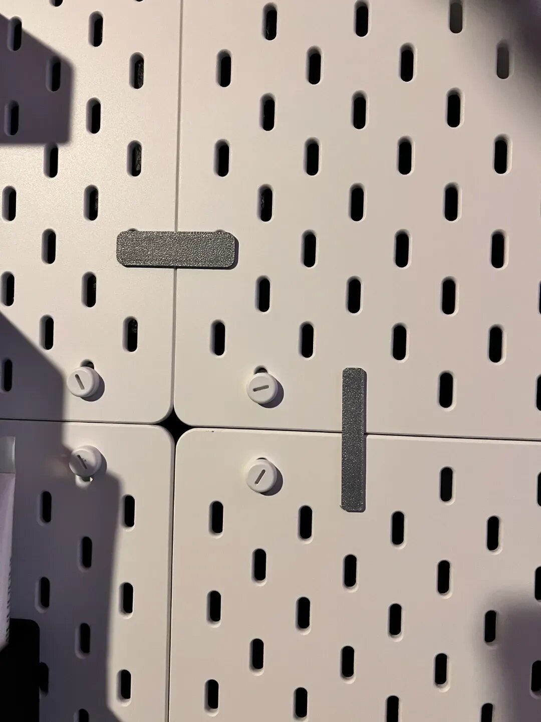 3D-печать Многоцветный комплект для пегборда IKEA SKADIS - 2 горизонтальных и 2 вертикальных элемента модели A34