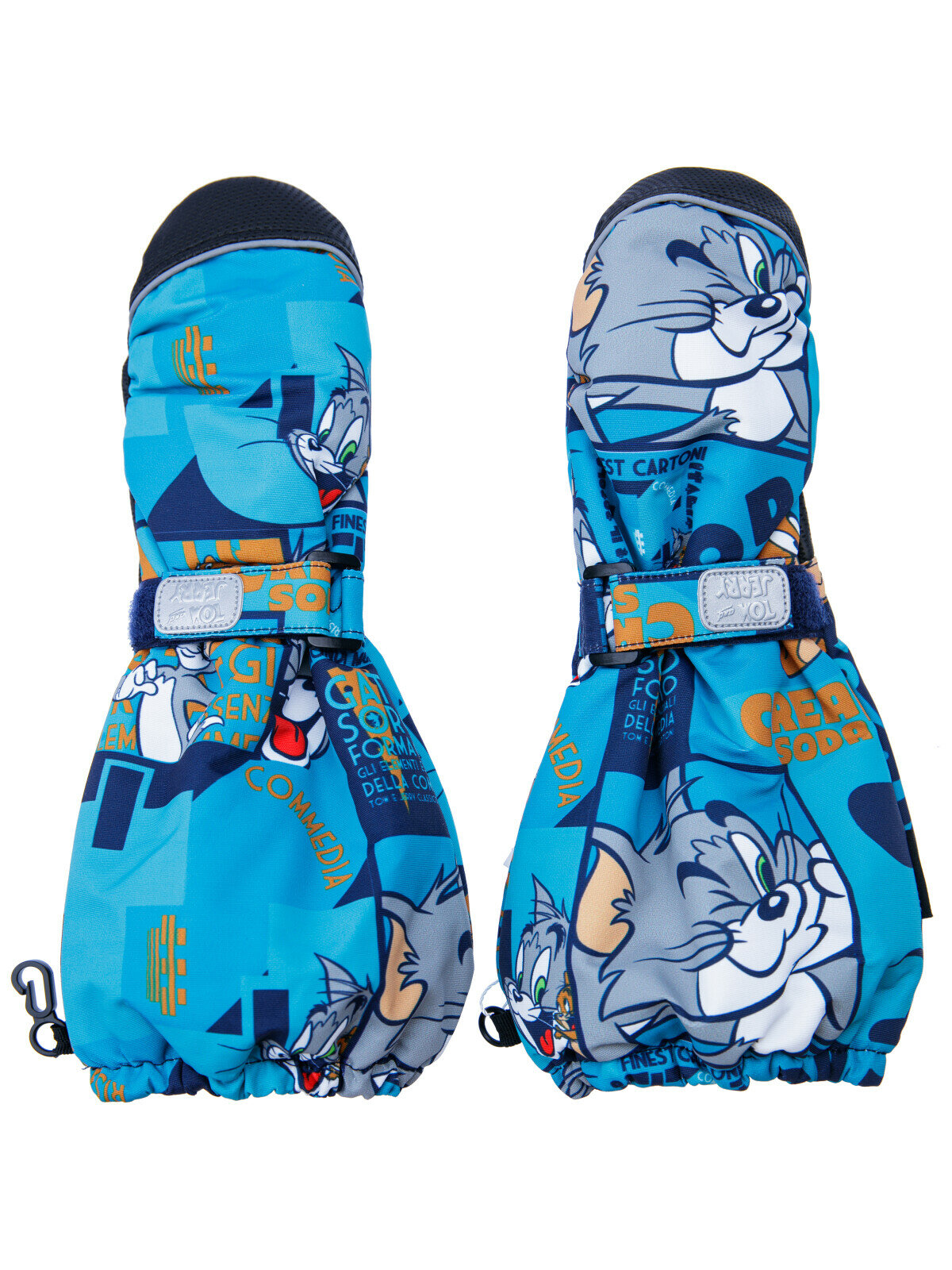 фото Варежки-краги зимние для мальчика PlayToday, размер 13 (98-104 см), черный