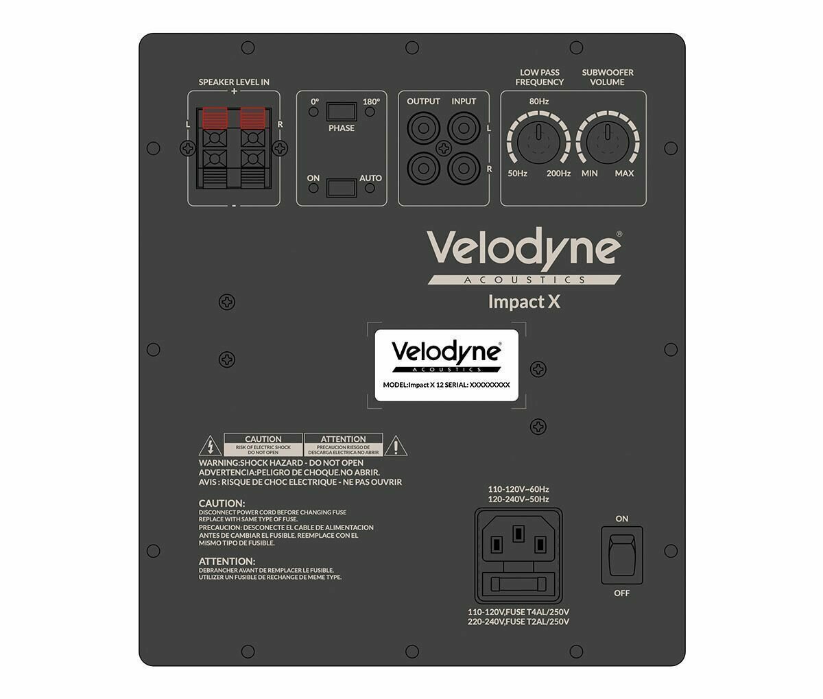 Velodyne Impact-X 10" black сабвуфер активный