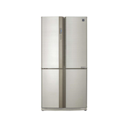 SHARP Холодильник Sharp 172x89.2x77.1 см, объем камер 345+211, No Frost, морозильная камера снизу, бежевый