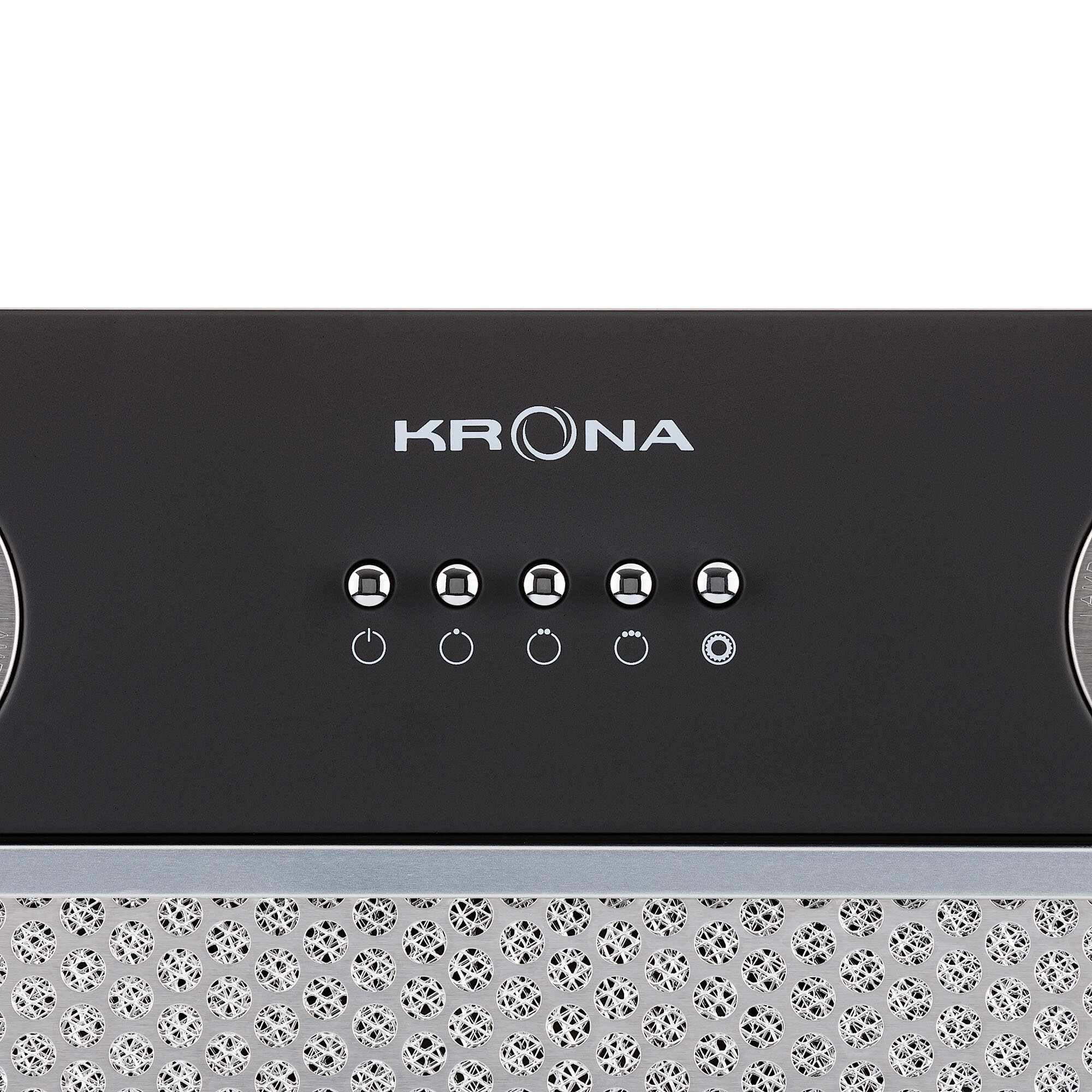 Вытяжка встраиваемая Krona Selina 600 PB черный управление: кнопочное (1 мотор) - фото №7