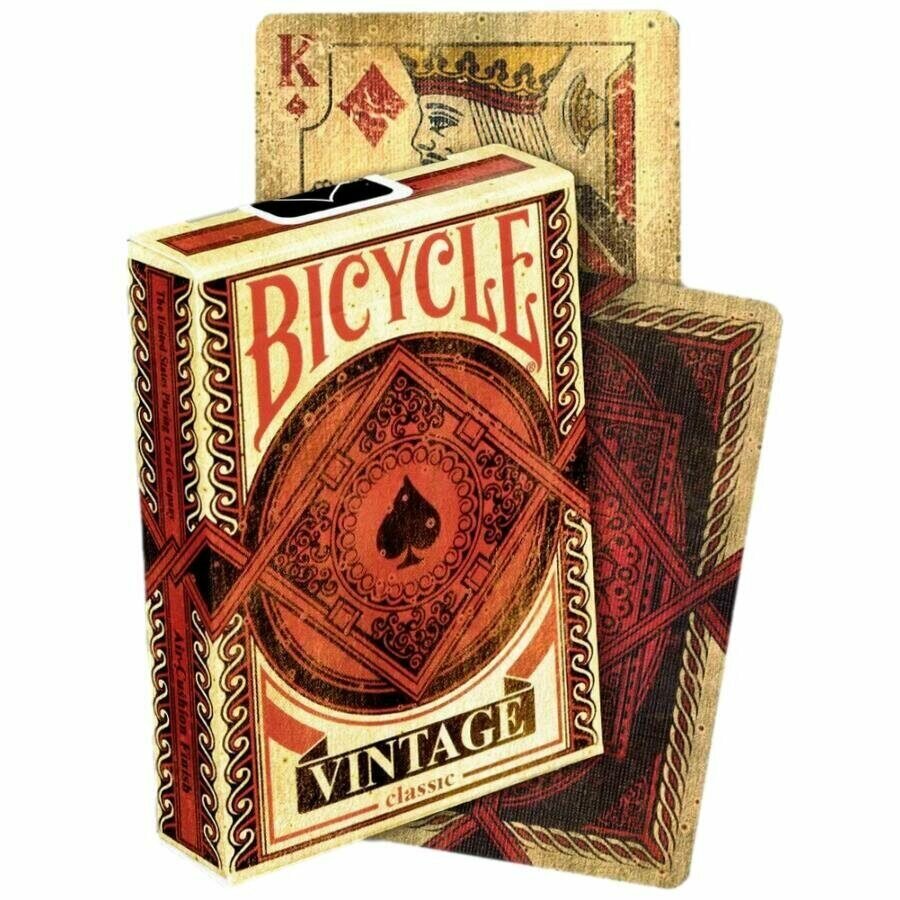 Карты игральные 54 шт. Bicycle Vintage, с пластиковым покрытием