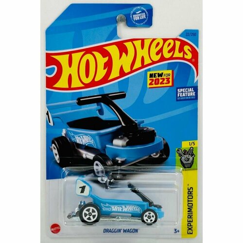 Машинка Hot Wheels коллекционная DRAGGIN WAGON голубой HKK71