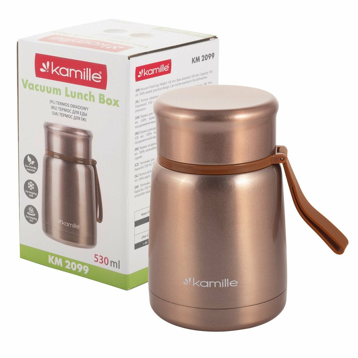 фото Термос пищевой 530 мл из нержавеющей стали Kamille