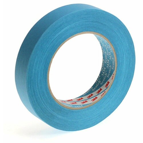 Водостойкая малярная лента малярный скотч 3M Scotch 3434 арт 07897 110 градусов 24 мм x 50 м 5 шт 7700₽