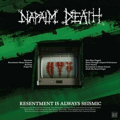 Виниловая пластинка Napalm Death – Resentment Is Always Seismic – A Final Throw Of Throes EP компакт диски century media napalm death throes of joy in the jaws of defeatism cd deluxe