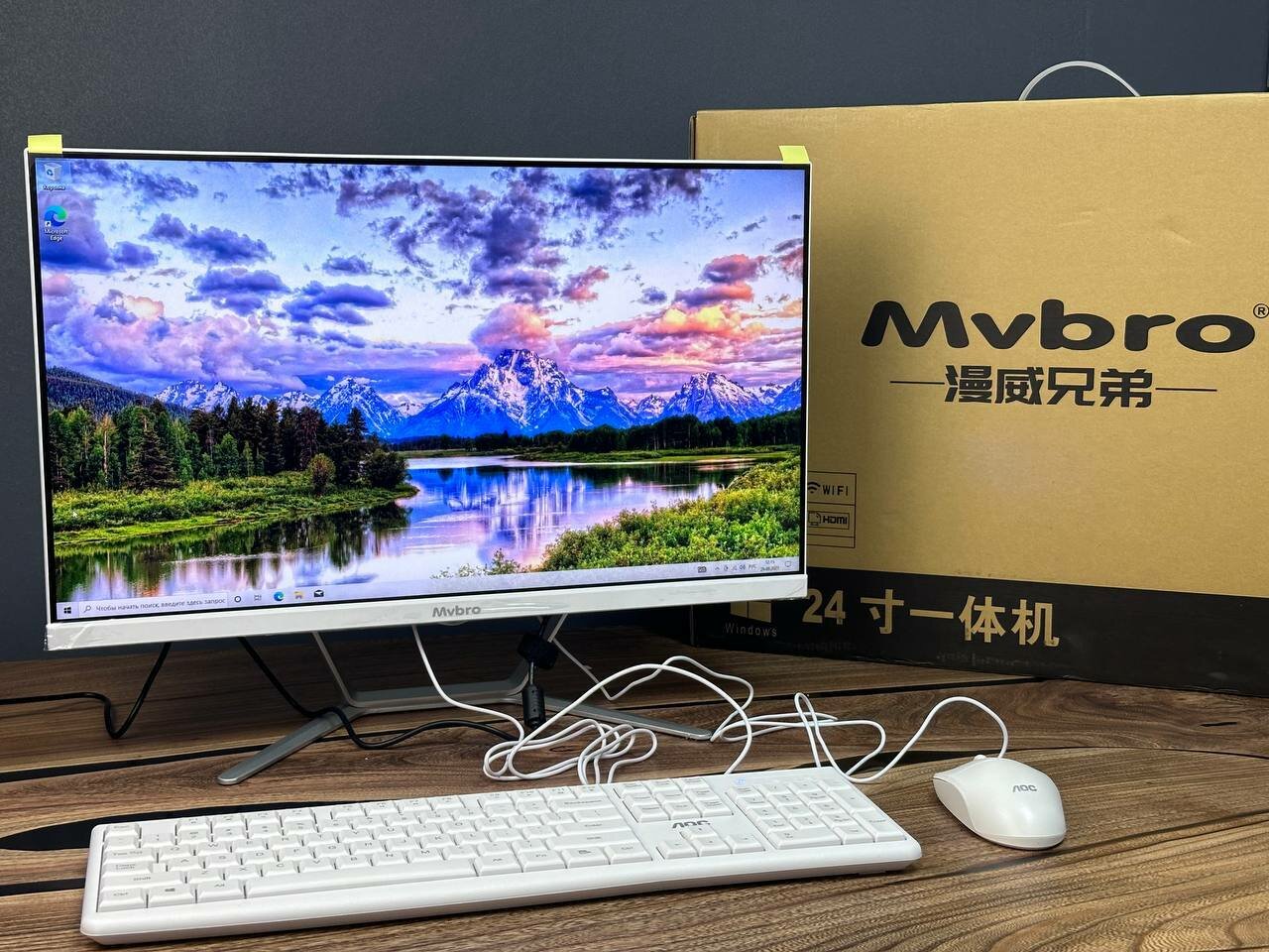 24" Моноблок MvBro B240 White (1920x1080, Intel Core i5-4570, RAM 8ГБ, SSD 256ГБ, Intel HD Graphics 4600, Win 10 Home)