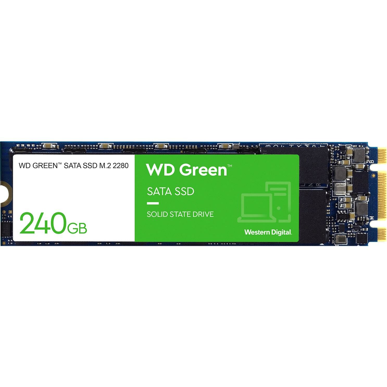 Твердотельный накопитель Western Digital WD Green SATA 240 ГБ M.2 WDS240G3G0B - фотография № 3