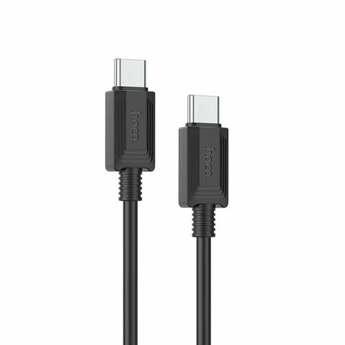 USB-C кабель HOCO X73 Type-C, 3А, PD60W, 1м, PVC (черный) usb c кабель hoco x73 lightning 8 pin 3а pd27w 1м pvc черный