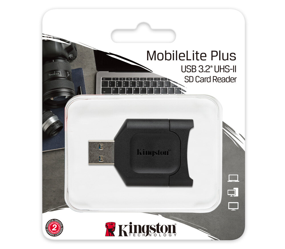 Внешний картридер Kingston USB 32 SDHC/SDXC UHS-II MobileLite Plus (MLP)