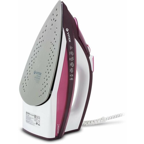 Утюг VITEK VT-1215 PK 2400Вт розовый 1215-vt-02 470000₽