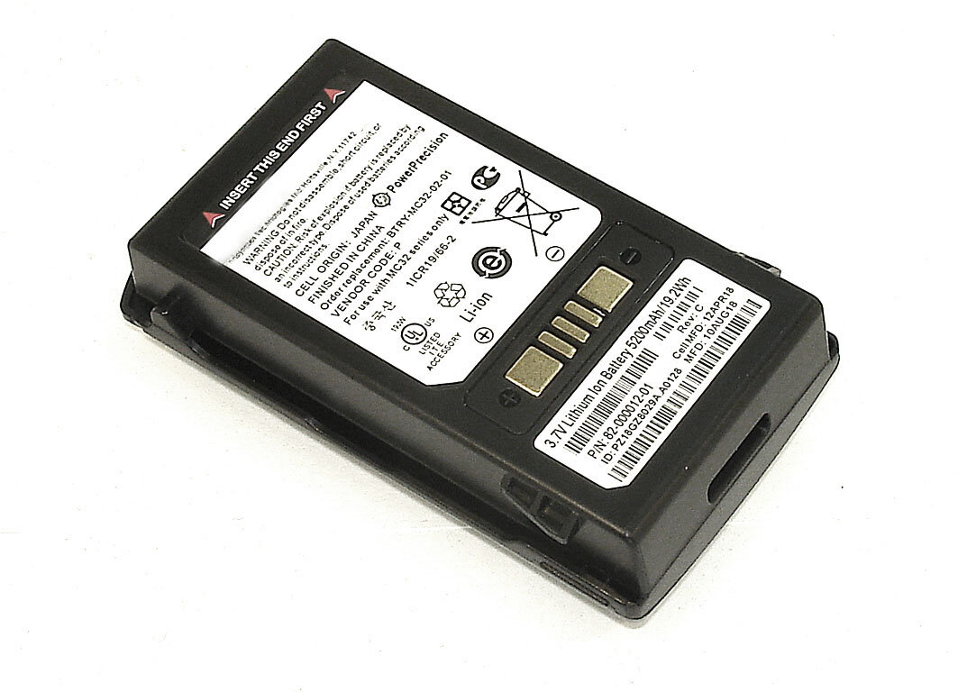 Аккумулятор BTRY-MC32-52MA-01 для терминала сбора данных Motorola Symbol MC3200 MC3300 3.7V 5200mAh