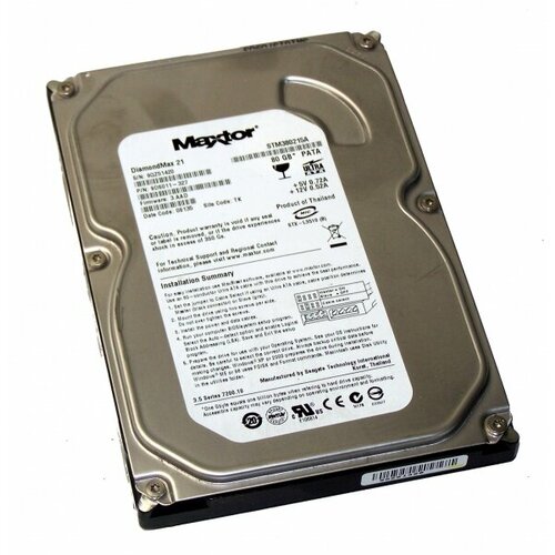 Жесткий диск Maxtor 9DS011 80Gb 7200 IDE 3.5 HDD жесткий диск maxtor 9ds011 80gb 7200 ide 3 5 hdd