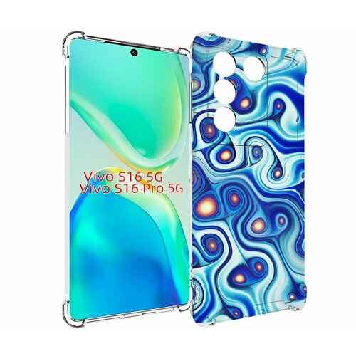 Чехол MyPads абстрактная-текстура для Vivo S16 5G / S16 Pro 5G / V27 / V27 Pro задняя-панель-накладка-бампер чехол mypads ак микки для vivo s16 5g s16 pro 5g v27 v27 pro задняя панель накладка бампер