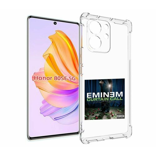 Чехол MyPads Eminem CURTAIN CALL, THE HITS для Honor 80 SE задняя-панель-накладка-бампер чехол mypads eminem curtain call the hits для huawei honor 30 lite задняя панель накладка бампер