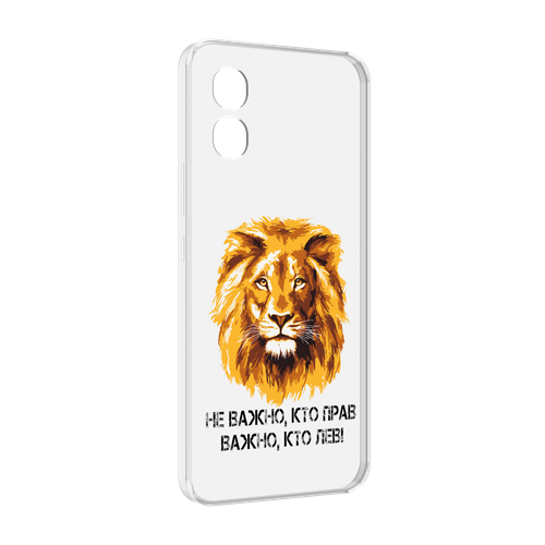 Чехол MyPads мудрый лев для Honor X5 задняя-панель-накладка-бампер