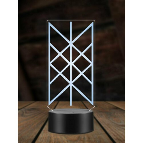 Ночник Паутина Вирда, ночная лампа, 3Д светильник, скандинавский символ