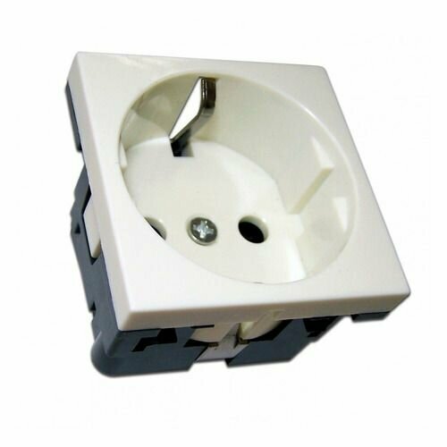 Розетка Lanmaster NM-EL45X45-WH настенная встраиваемая 45x45x41мм без крышки Mosaic белый упак1 681₽