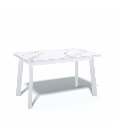 фото Стол KENNER AA1200 белый/керамика мрамор белый