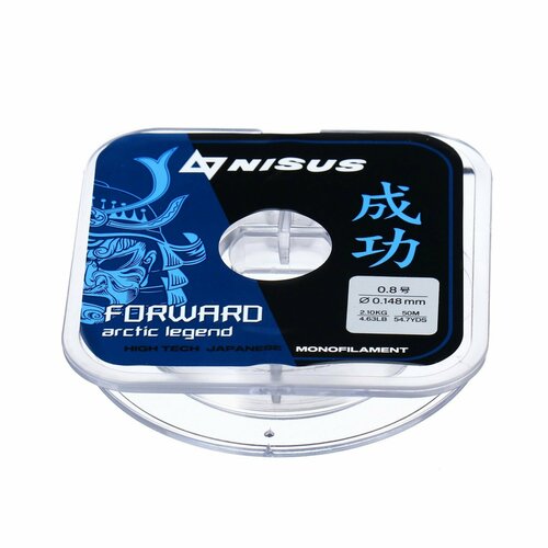 фото Леска nisus forward arctic legend, диаметр 0.148 мм, тест 2.1 кг, 50 м, nylon transparent