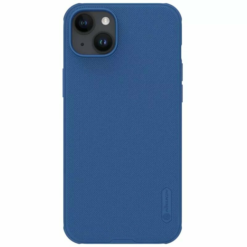 Накладка Nillkin Frosted Shield Pro пластиковая для iPhone 15 Plus Blue (синяя)