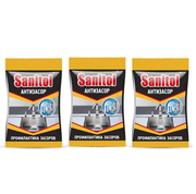 Средство 3 шт Sanitol для чистки труб Антизасор, 90 гр