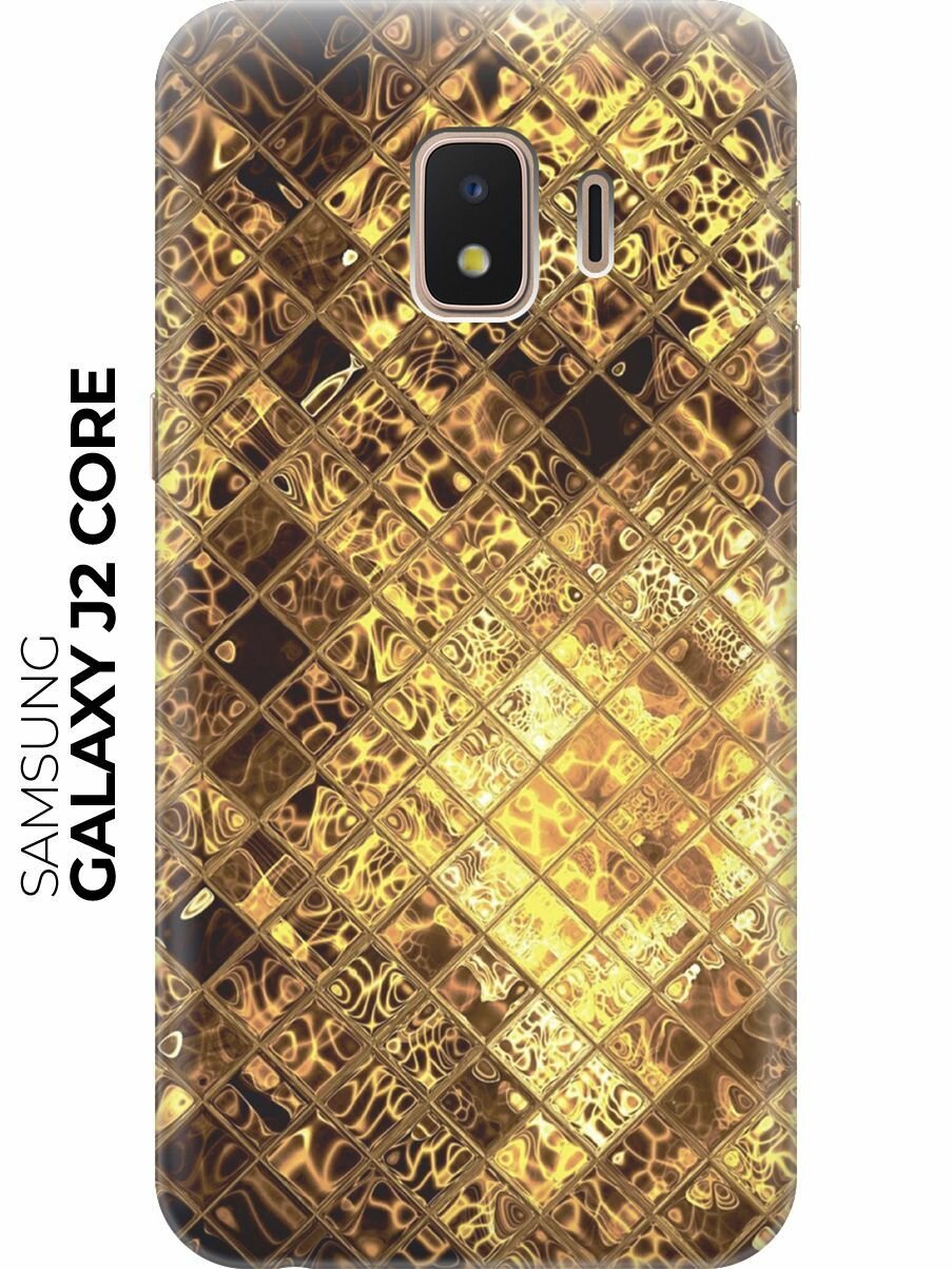 Силиконовый чехол Янтарные соты на Samsung Galaxy J2 Core / Самсунг Джей 2 Кор