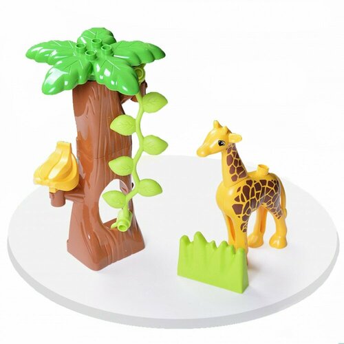 Набор фигурок Gorock Жираф и пальма 7 дет