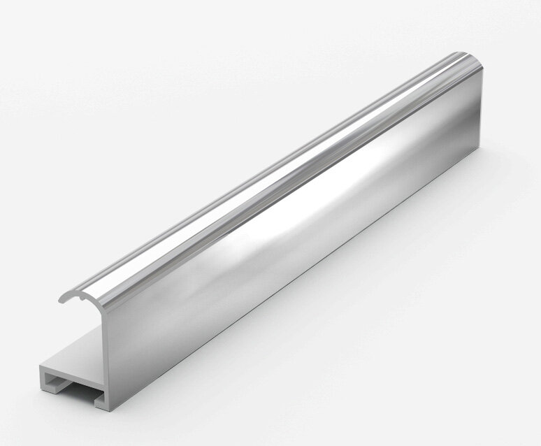 фото Анодированный алюминиевый профиль.3.05 м. Серебро Глянец №2 Nielsen 02003