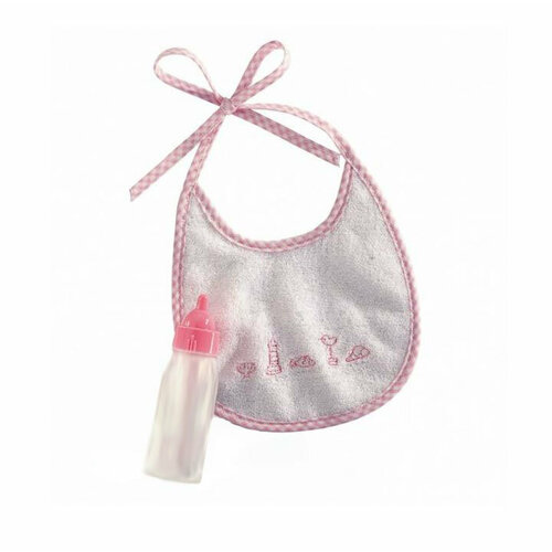 Gotz Nursing Bottle With Bib for baby dolls (Бутылочка и нагрудник для малышей Готц 30 - 48 см) 22inch 55cm reborn toddler dolls lifelike baby doll baby playmates dolls birthday new year christmas gift toys for girl boy