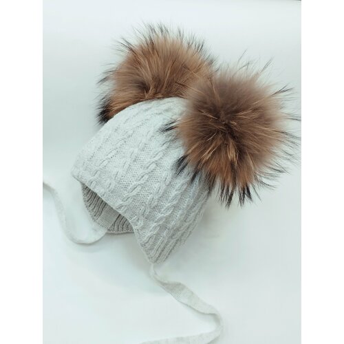 фото Шапка мой ангелок, размер 12-18 месяцев (46-48), серый