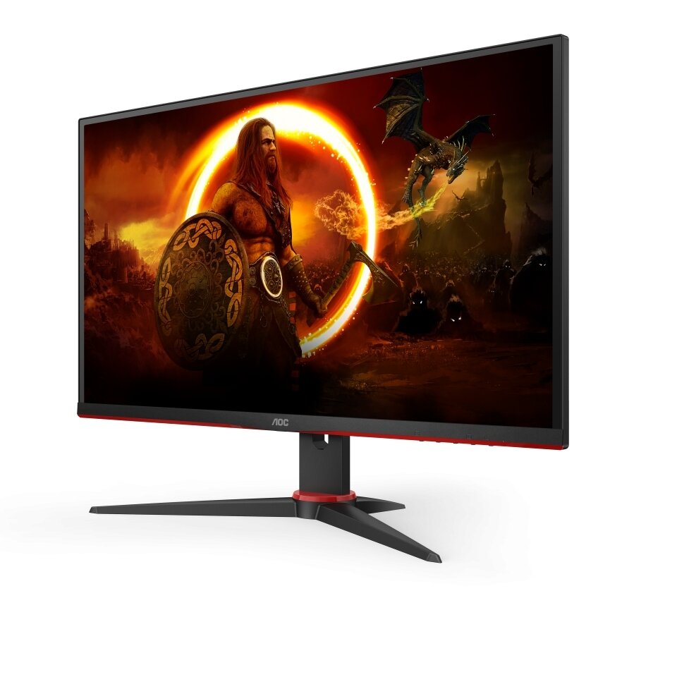 Монитор 27" AOC Q27G2E Black-Red (VA 2560x1440 155Hz 1 ms 178°/178° 250 cd/m 80M:1 +2xHDMI 2.0 +DisplayPort 1.2)