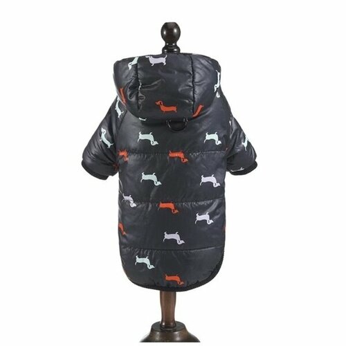 Куртка для собак мелких пород «NEHOLOD», на синтепоне, цвет чёрный, размер XL (50*37*32)