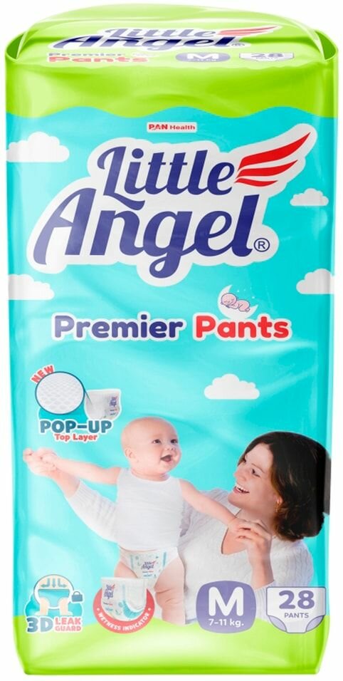 Подгузники-трусики Little Angel Premier 3 M 5-7кг 36-48см 28шт 1шт