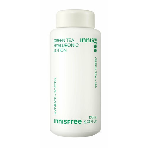 лосьон для тела с экстрактом зеленого чая green tea body lotion 300мл INNISFREE Увлажняющий лосьон с экстрактом зеленого чая и гиалуроновой кислотой для сияния кожи