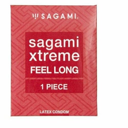 Утолщенный презерватив Sagami Xtreme Feel Long с точками - 1 шт.