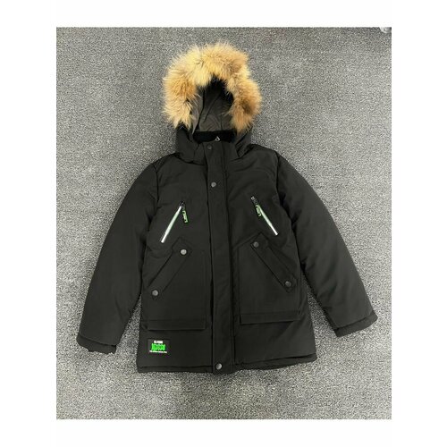 фото Парка, размер 170, черный ds fashion