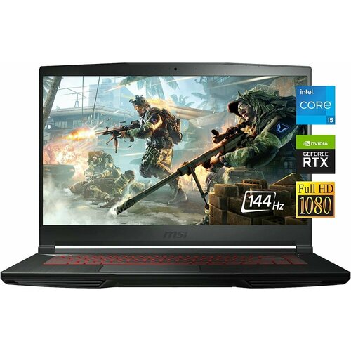 Ноутбук MSI Thin GF63 11UC-692US Intel Core i5 11400H 27GHz1561920x10808GB512GB SSDNVIDIA GeForce RTX 3050 4GBWin11 8390000₽