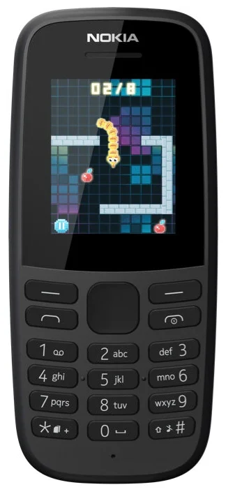 Мобильный телефон NOKIA 105 SS TA-1203, черный - фото №11