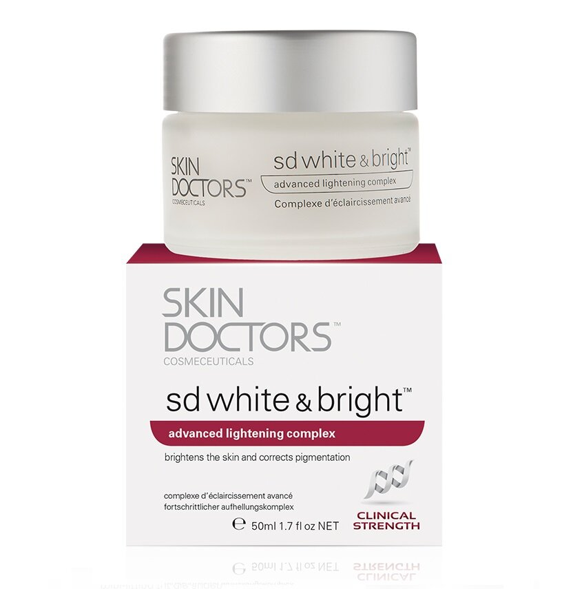 Skin Doctors SD White & Bright, Отбеливающий крем для лица, 50 мл/ осветляющий крем для лица на основе пептидов