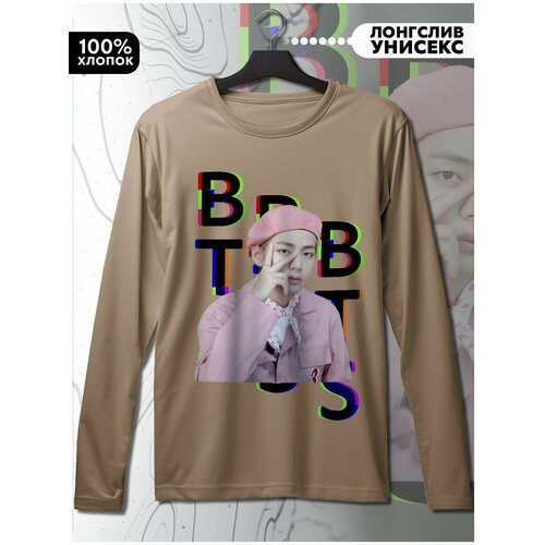 фото Лонгслив hypnotica, размер m, бежевый