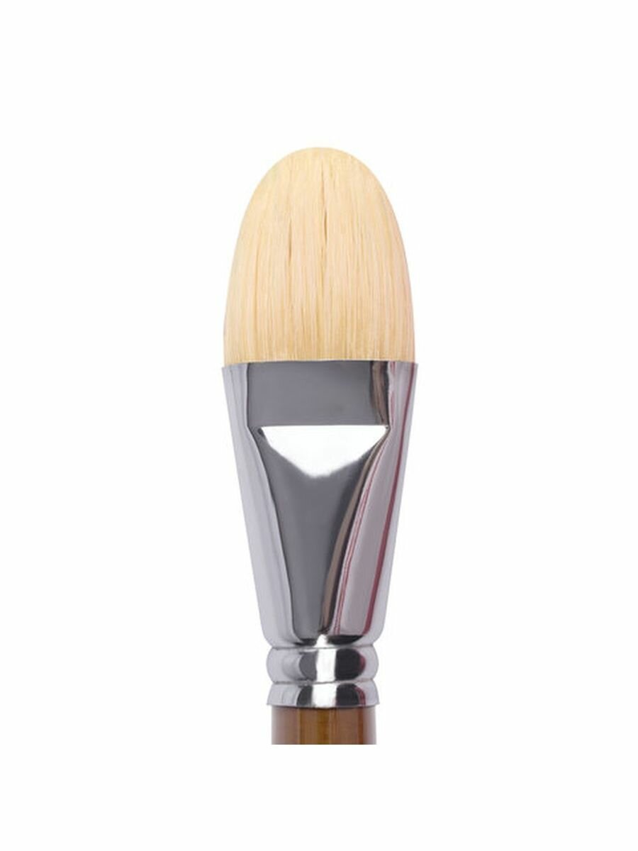 Кисть художественная профессиональная Brauberg ART CLASSIC №36 щетина, овальная, длинная ручка (200741) - фото №16