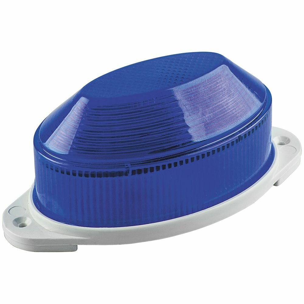 фото Сигнальная аварийная лампа для септика. Cветильник-вспышка 18 светодиодов 1,3W, синяя