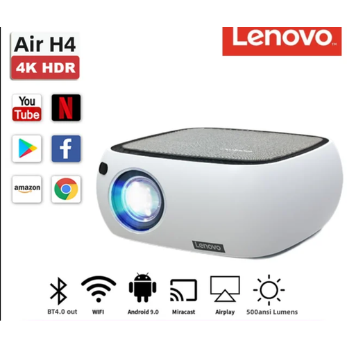 "Lenovo Thinkplus Air" - Проектор с 500 ANSI люмен, Android 9 и домашним кинотеатром белый