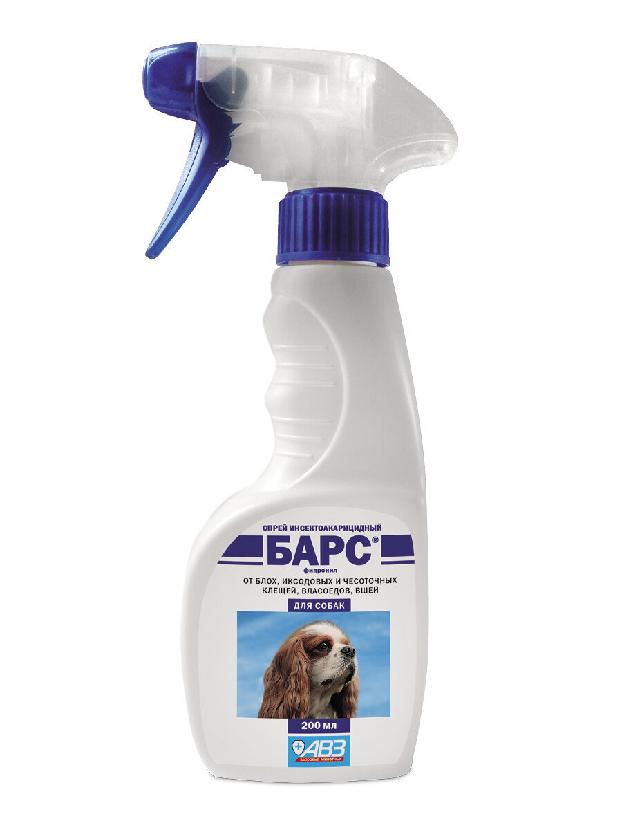 Спрей барс д/соб от блох, иксодовых и чесоточных клещей, волосовиков, вшей 200 мл