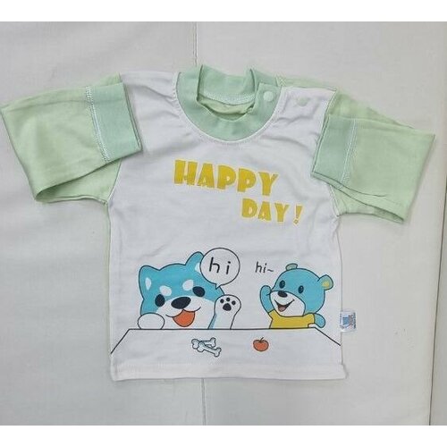 фото Футболка , размер 80, бирюзовый micky baby