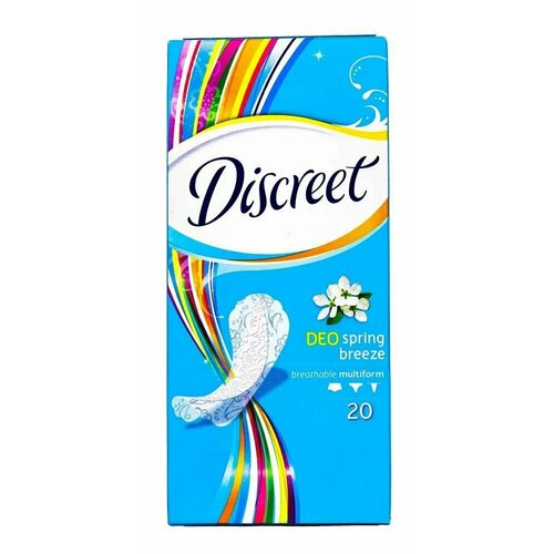 Discreet Ежедневные прокладки Deo Spring Breeze, 20 штук в упаковке