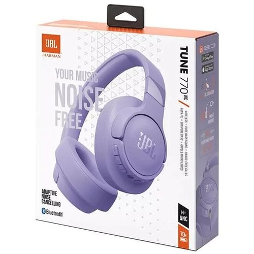 Стереонаушники Bluetooth Полноразмерные JBL T770NC BT53690mAh70ч фиолетовые 999000₽
