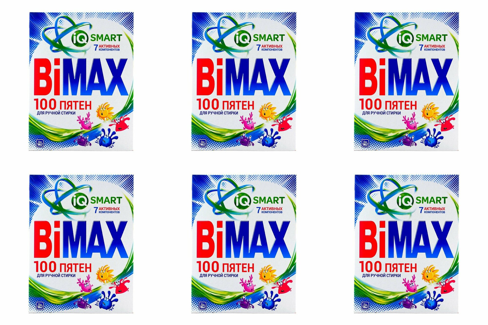 BiMax 100 пятен Стиральный порошок, 400гр, 6уп.