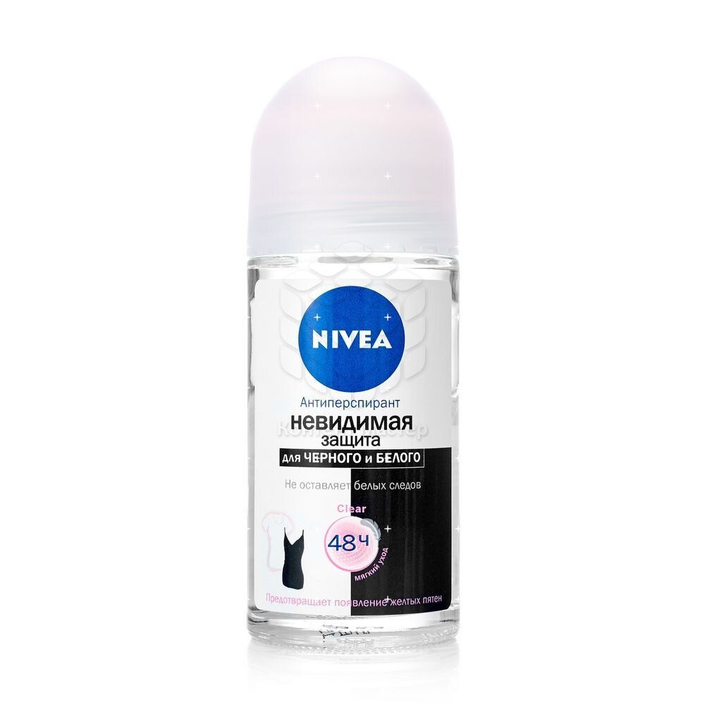 Дезодорант-ролик Nivea Невидимая защита для черного и белого, 50 мл - фото №11